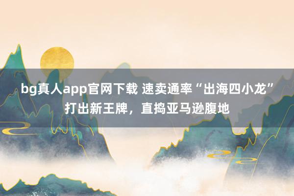 bg真人app官网下载 速卖通率“出海四小龙”打出新王牌，直捣亚马逊腹地