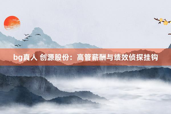 bg真人 创源股份：高管薪酬与绩效侦探挂钩
