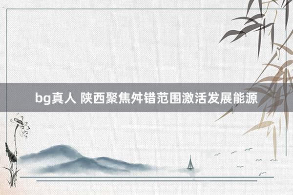 bg真人 陕西聚焦舛错范围激活发展能源