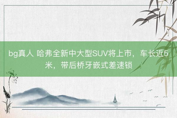 bg真人 哈弗全新中大型SUV将上市，车长近5米，带后桥牙嵌式差速锁